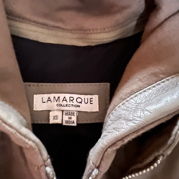 La marqué leather moto jacket. - Picture 2 of 3